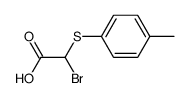 bromo-p-tolylsulfanyl-acetic acid Structure