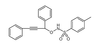 Benzenesulfonamide, N-[(1,3-diphenyl-2-propyn-1-yl)oxy]-4-methyl结构式