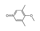 4-甲氧基-3,5-二甲基吡啶氮氧化物结构式