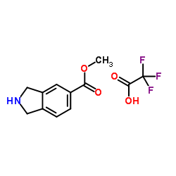 Methyl 5-isoindolinecarboxylate trifluoroacetate (1:1) Structure