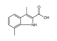 1H-Indole-2-carboxylic acid, 3,7-dimethyl Structure