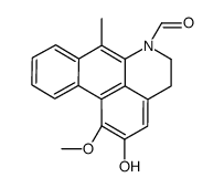 6H-Dibenzo(de,g)quinoline-6-carboxaldehyde,4,5-dihydro-2-hydroxy-1-methoxy-7-methyl Structure