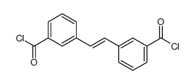 3-[2-(3-carbonochloridoylphenyl)ethenyl]benzoyl chloride Structure