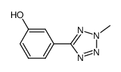 3-(2-methyl-2H-tetrazol-5-yl)-phenol结构式