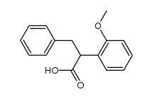 2-(2-methoxyphenyl)-3-phenyl-propionic acid结构式