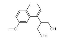 3-hydroxy-2-(7-methoxy-naphthalen-1-yl)propylamine Structure