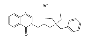 Benzyl-diethyl-[3-(4-oxo-4H-quinazolin-3-yl)-propyl]-ammonium; bromide结构式