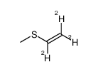 methyl vinyl sulfide-1,2,2-d3 Structure