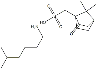 (1,5-dimethylhexyl)ammonium ()-2-oxobornane-10-sulphonate结构式