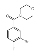 (3-Bromo-4-fluorophenyl)(morpholino)methanone Structure