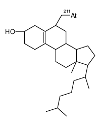 6-astatomethyl-19-norcholest-5(10)-en-3-ol structure