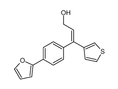 (Z)-3-[4-(2-furyl)phenyl]-3-(3-thienyl)prop-2-en-1-ol Structure