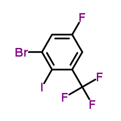 3-Bromo-5-fluoro-2-iodobenzotrifluoride Structure