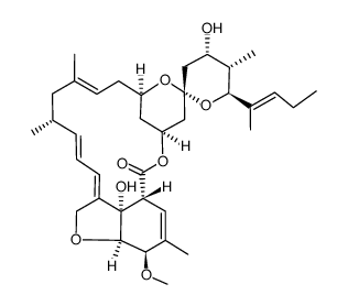 (6R,23S,25S)-28-Deoxy-6,28-epoxy-23-hydroxy-25-(1-methyl-1-butenyl)milbemycin B结构式