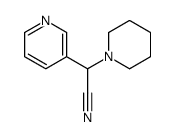 2-piperidin-1-yl-2-pyridin-3-ylacetonitrile结构式