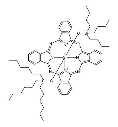 silicon phthalocyanine tri-n-butylsilyl oxide tri-n-hexylsilyl oxide结构式