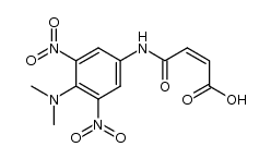 N-<4-Dimethylamino-3,5-dinitro-phenyl>-maleinsaeure-monoamid Structure