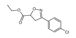 ethyl 3-(4-chlorophenyl)-4,5-dihydro-1,2-oxazole-5-carboxylate Structure