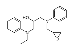 1-(N-ethylanilino)-3-[N-(oxiran-2-ylmethyl)anilino]propan-2-ol Structure