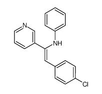 N-(2-(4-chlorophenyl)-1-(pyridin-3-yl)vinyl)aniline结构式