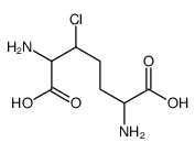 3-chlorodiaminopimelic acid structure