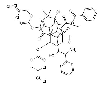 N-Des-t-boc-10-去乙酰基7,10-O-双{[((2,2,2-三氯乙基)氧基]羰基}多西他赛结构式