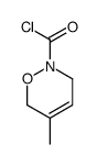 2H-1,2-Oxazine-2-carbonyl chloride, 3,6-dihydro-5-methyl- (9CI) Structure