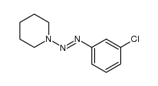 1-(3-chlorophenyl)azopiperidine结构式