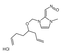 [(Z)-[1-methyl-3-(octa-1,7-dien-4-yloxymethyl)imidazol-2-ylidene]methyl]-oxoazanium,chloride Structure