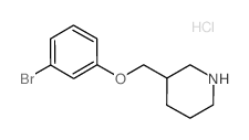 3-[(3-Bromophenoxy)methyl]piperidine hydrochloride结构式