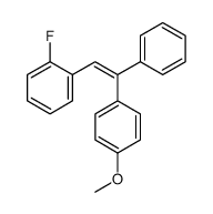 1-FLUORO-2-(2-(4-METHOXYPHENYL)-2-PHENYLVINYL)BENZENE Structure