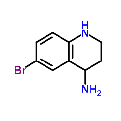 6-Bromo-1,2,3,4-tetrahydro-4-quinolinamine结构式