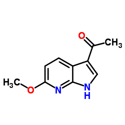 1-(6-methoxy-1H-pyrrolo[2,3-b]pyridin-3-yl)-ethanone结构式