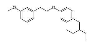 1-(2-ethylbutyl)-4-[2-(3-methoxyphenyl)ethoxy]benzene Structure