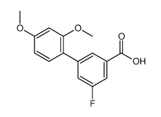 5-FLUORO-2',4'-DIMETHOXY-[1,1'-BIPHENYL]-3-CARBOXYLIC ACID Structure