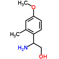 2-Amino-2-(4-methoxy-2-methylphenyl)ethanol结构式