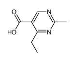 4-乙基-2-甲基嘧啶-5-甲酸结构式