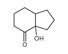 3a-hydroxyhexahydro-1H-inden-4(2H)-one结构式