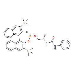 1-{2S)-1-[(11bR)-2,6-Bis(trimethylsilyl)dinaphtho[2,1-d:1',2'-f][1,3,2]dioxaphosphepin-4-yloxy]propan-2-yl}-3-phenylurea, min. 97% structure