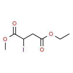 Butanedioic acid, iodo-, 4-ethyl 1-methyl ester (9CI) structure