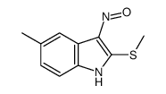 5-methyl-2-methylsulfanyl-3-nitroso-1H-indole Structure