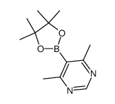 4,6-dimethyl-5-(4,4,5,5-tetramethyl-1,3,2-dioxaborolan-2-yl)pyrimidine Structure