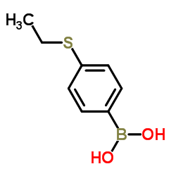 4-乙巯基苯硼酸结构式