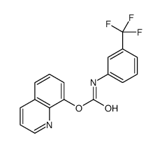 8-Quinolinyl [3-(trifluoromethyl)phenyl]carbamate结构式