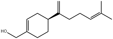 1-Cyclohexene-1-methanol, 4-(5-methyl-1-methylene-4-hexen-1-yl)-, (4S)-结构式