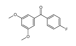 (4-fluoro-phenyl)-(3,5-dimethoxy-phenyl)-methanone结构式