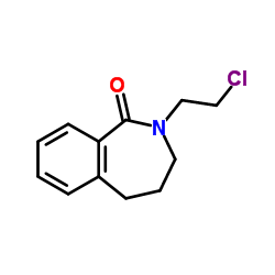 2-(2-Chloroethyl)-2,3,4,5-tetrahydro-1H-2-benzazepin-1-one structure