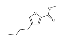 methyl 4-butylthiophene-2-carboxylate结构式