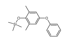 4-Trimethylsilyloxy-3,5-dimethyl-diphenylether结构式