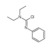 N,N-diethyl-N'-phenylcarbamimidoyl chloride结构式